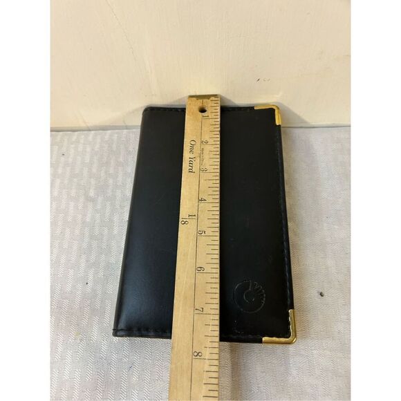 Rolodex black leather address card holder 5"x7.5" - Picture 5 of 7